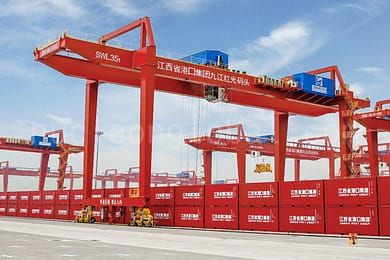 Γερανός Gantry Container με ράγα 7