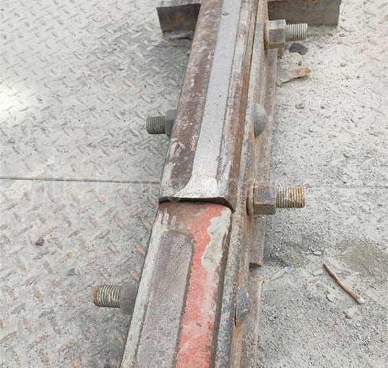 crane rail uneven joints